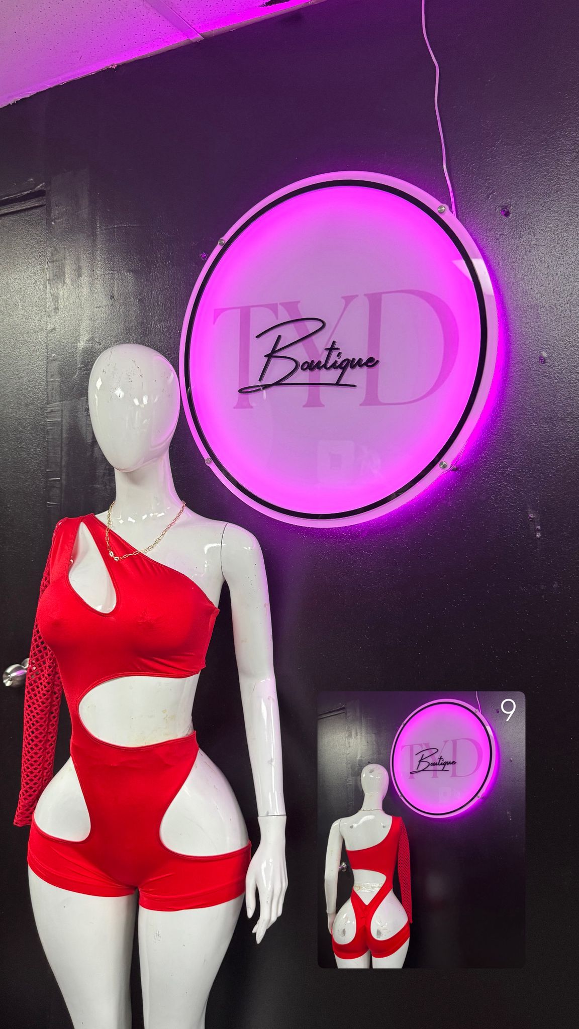 Talla Unica Rojo #9